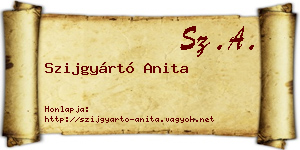 Szijgyártó Anita névjegykártya